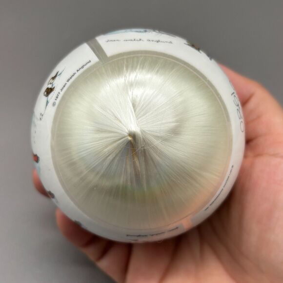 Joan Walsh Anglund Christmas Ornament 1980 Satin Ball Ice Skaters Winter Scene - Picture 9 of 11